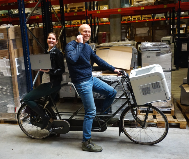 Op de tandem - Dennis - Kimberly (1)